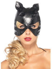 Faux Leather Cat Facepiece