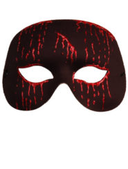 Black and Red Blood Masquerade Facepiece